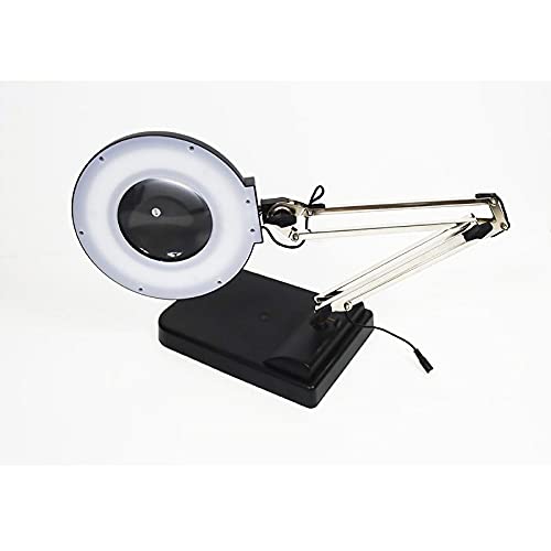TECHTONGDA 30X Magnifier Light Amplification Table Black Lamp LED Magnifying Transparent Glass for Reading Working Crafts Workbench