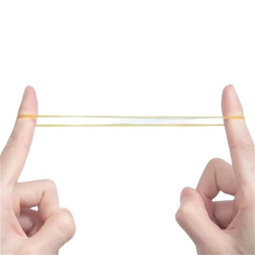 VGGBNG Large Rubber Bands,Thick Elastic Bands, 30g Office Long-Lasting Latex Ring, Yellow Rubber Ring, High Elastic Rubber Band for Office Supplies