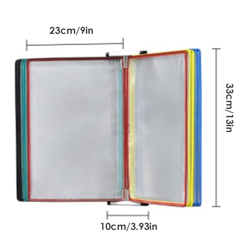 EliteBloom Wall Mount Reference Organizer - Desktop Flip Display Folder PVC and Metal Catalog Display Rack Wall Referen,