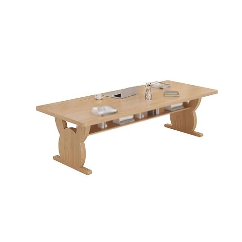 LINKIO Home Office Desks Solid Wood Large Desk Home Living Room Study Writing Large Board Table Work Leisure Table Computer Table Desk(180cm)