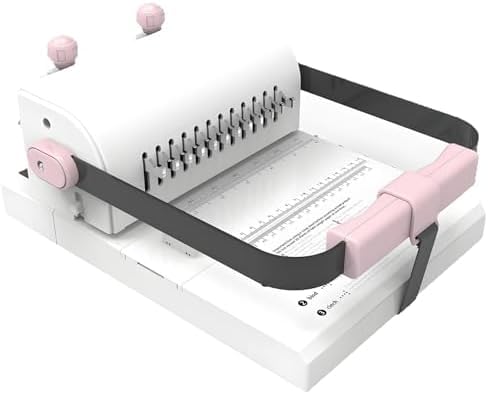Electric Punch & Bind,20-Sheet,Extended Ruler,Adjustable Pressure Ring