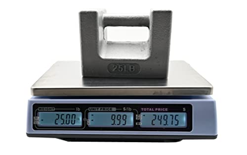 NTEP Legal for Trade Price Computing Scale, 15lb / 30lb Capacity, 0.005lb / 0.01lb Readability, Dual Range