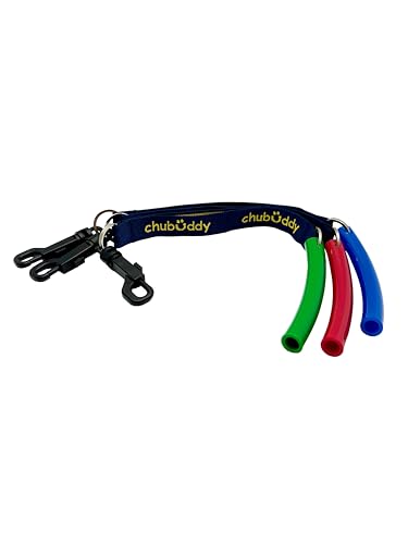 ChuBuddy Big Strong Tubes (Red, Blue, Green) – Maximum Durability Sensory Chew with Clip-On Lanyard – for Autism, ADHD, Special Needs, Oral Sensory Needs – Kids, Teens & Adults Ages 3+