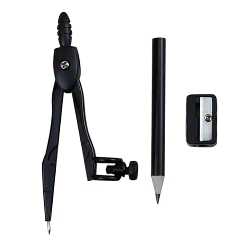 MENGKK Drafting Compasses Compass Geometry Set Pen Compass Writing Drawing Tools School Office Stationery