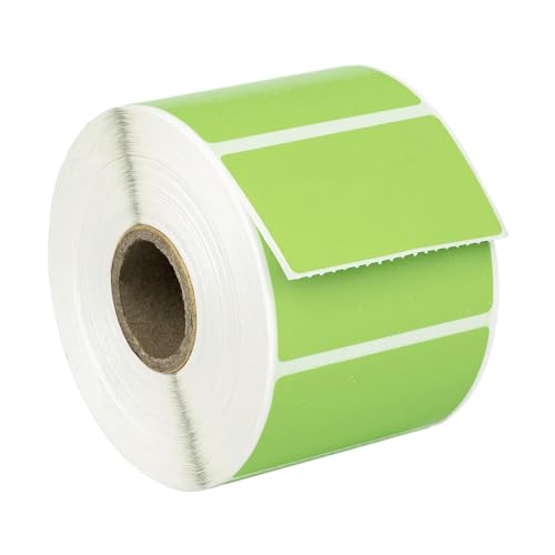HouseLabels Compatible with Zebra, 1" Core, Green, 2.25" x 1.25"