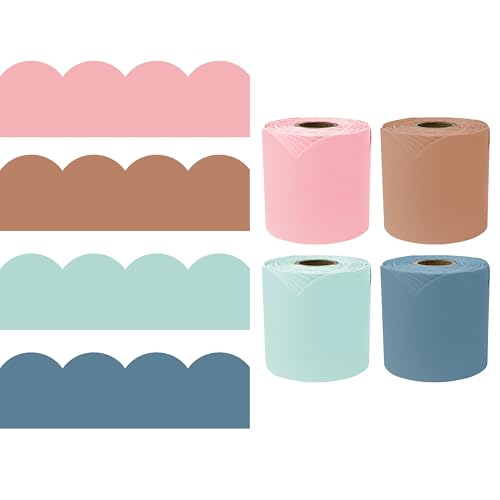 Carson Dellosa Boho Bulletin Board Border Sets for Classrooms, 4 Pack
