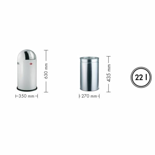 Wesco Pushboy Junior 175 531-26 Bin Pink