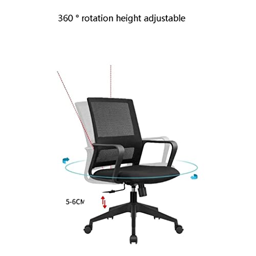 POCHY Flexible Office Chair Office Chair Comfort Desk Chair Adjustable Height Computer Chair 3D Curved Executive Chairs Fashion Managerial Chairs Cozy