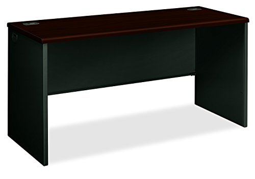 HON 38922NS 38000 Series 60 by 24 by 29-1/2-Inch Credenza Shell, Charcoal Frame/Mahogany Top