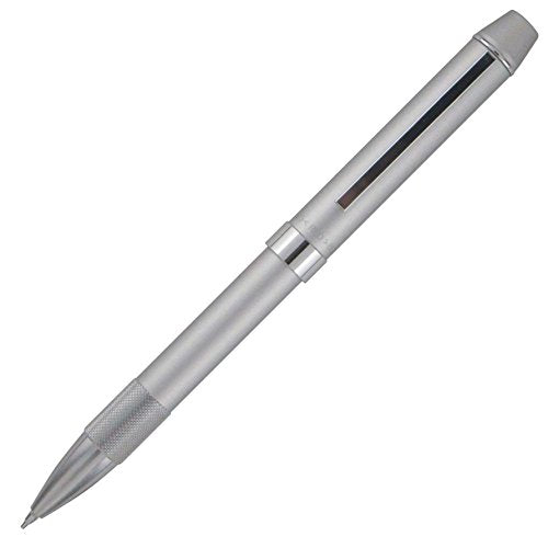 Sailor 16-0219-219 Multi-Functional Fountain Pen, 2 Colors + Sharp Metallic Fit, Silver