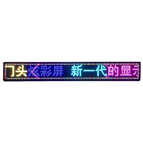MekUk LED Sign Board Scrolling Message P10 Full Color LED Display Board, Programmable Scrolling Message Light Signs for Business Advertising for Store, Car, Business, Promotion (Color : Multi-Colored