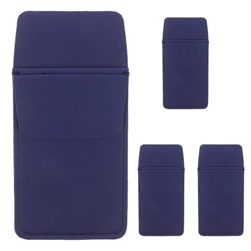 Superhao Pocket Protector 4 pcs Faux Portable Pen Pocket Protector Sleeve 6.33X3.14In Pencil Wrap Holder for Hospital School Office
