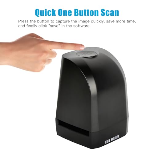 Film Slide Scanner, 8MP Negative Film Scanner Viewer, Convert 35mm/135mm Slides to Digital JPEG Photos,Support Image Preview, Editing Functions
