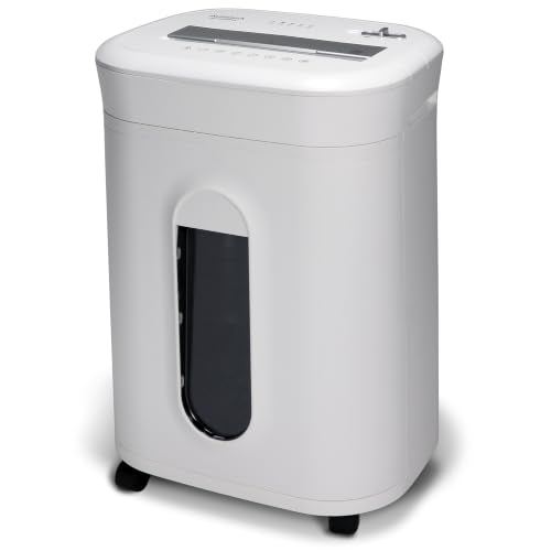 Aurora AU1060MA Professional Grade 10-Sheet High Security Micro-Cut Paper and Credit Card Shredder/ 60 Minutes/Security Level P-5, White, AU1060MA 10-Sheet High Security Microcut