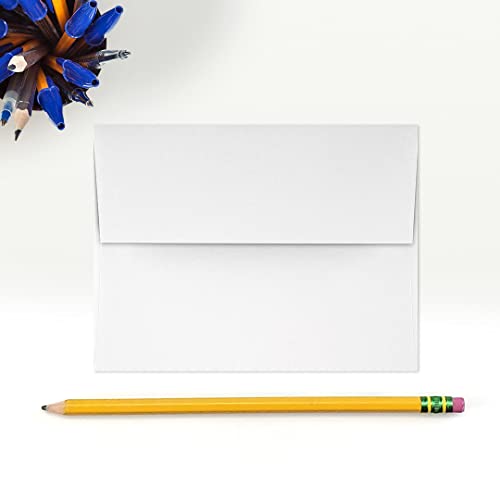 A2 Invitation Envelopes (4 3/8 x 5 3/4) - 70lb. Classic Linen Solar White (500 Qty.) | Perfect for Invitations, Announcements, Sending Cards, RSVP Cards | 4870-70SWLI-500