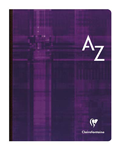 Clairefontaine 9649C Cloth Bound Indexed Books, 17x22cm, Squared, 90g, 96 Sheets - Assorted Colours, Pack of 5