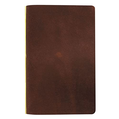 Designphil Pueblo 6 Hole Ring Leather Bible Binder, Black, Stacking Ring, Classic Style