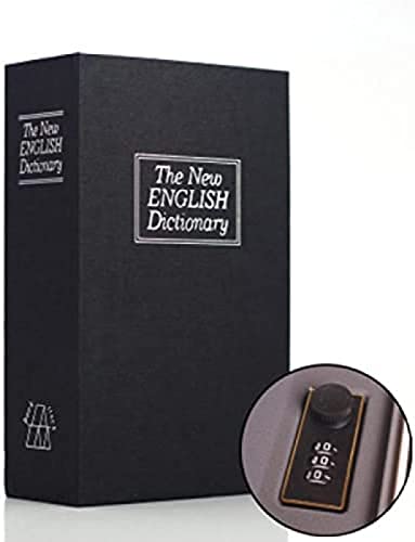 Book Safe, Diversion Safe with Combination Lock, Secret Hidden Safe for Home Office Lock Code Piggy Bank, Deto Metal Safe