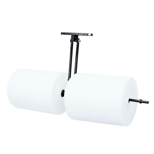 Wall-Mount Dispenser for Bubble Wrap/Foam - Fits 2 Rolls - For Packing Stations/Assembly Lines - Mounting Fasteners Included - EP-6000D - Made in USA (24")