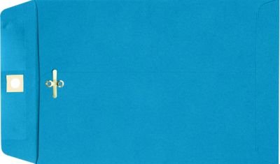 LUXPaper 6 x 9 Open End Envelopes | Clasp | Pool Blue | 80lb. Text | 1,000 Qty