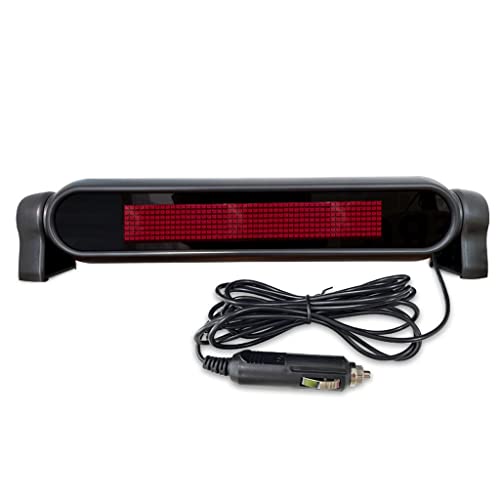 MekUk LED Sign Board Scrolling Message LED Car Display Car Rear Window Sign Board Scrolling Message Display Board with Remote Control for Store, Car, Business, Promotion (Color : Red)