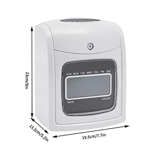 Employee Time Clocks for Small Business, Auto-Align Time Clock Punch Machine with 50-Piece Time Cards