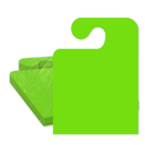 50 Pack Jumbo Car Dealer Blank Hanger Mirror Hang Tags You Choose Color (Green) neon