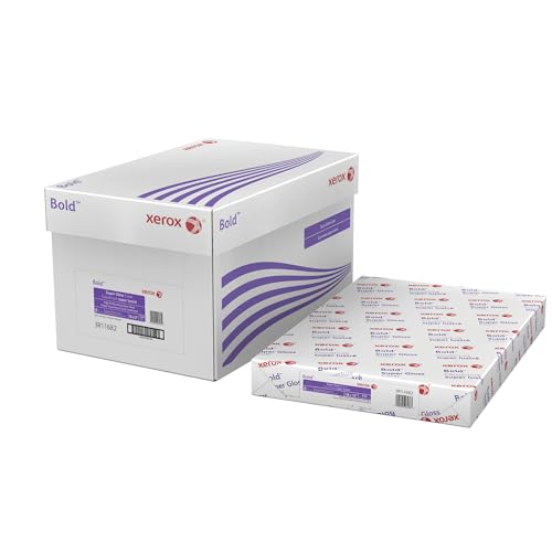 Xerox® Bold Digital™ Super Gloss Cover Copier Paper, 5 Reams, Tabloid Extra Size (18" x 12"), Pack Of 250 Sheets, 92 (U.