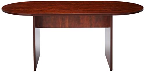 Lorell 72" Oval Conference Table, Top and Base, Cherry