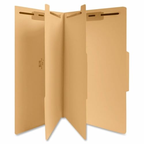 Business Source 6-Part Manila Classification Folders