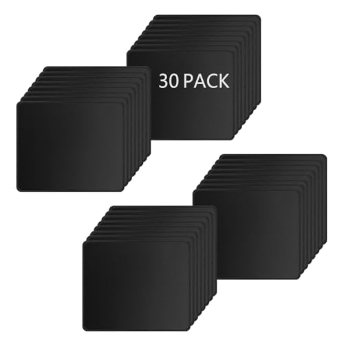 Anpuimult 30 Pack Black Mouse pad Bulk with Stitched Edge,10.2x8.3inches 3mm Thickness Premium Textured Non-Slip Rubber Base Washable for Office and Home Use
