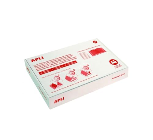 APLI 12282-Book Liner with Adjustable PVC Flap 310mm 100 u.