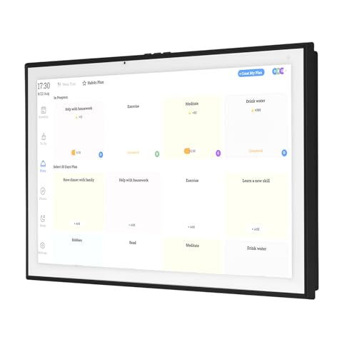 Generic 21.5Inch Smart Digital Calendar with Interactive Touchscreen Display Intelligent Family Planner Organizer Wall & Desk Mountable Wall Mounted Household Schedule for Family Meal Planners Support