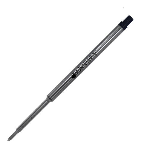 Monteverde Ballpoint Refill to Fit Waterman, Medium, Blue/Black, 50 Pack