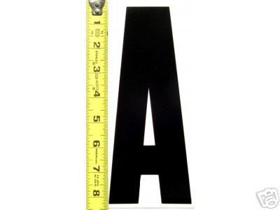 8" Black Replacement Letters For Message Board Signs shown in the Item description | White Background