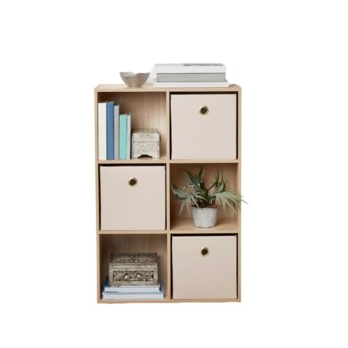 6 cube storage organizer, spring pine cubby shelf, cube storage bookcase, open cubby organizer, modular storage shelf, wooden composite display cabinet, multi-room storage unit, decorative cube shelf