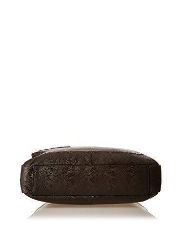 PIQUADRO Vibe Two Handle Leather Portfolio, dark brown (di moro), One Size, Contemporary