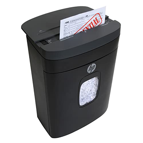 HP - Micro Cut Paper Shredder, 14-Sheet with Slide Top for Office