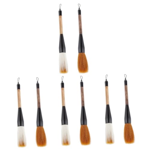 Chinese Caligraphy Brush, 8 Pcs Writing Brush Chinese Calligraphy Brush Calligraphy Pen Brush Pens Calligraphy Japanese Sumi Brush Line Paint Brush Calligraphy Brush Pens Calligraphy Accessories