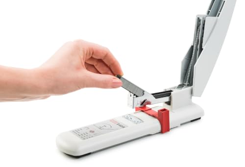 Novus B40 Heavy Duty Stapler, 100 Sheet Capacity, Anti-Jam, 2.25" Stapling Depth w/Adjustable Guide, Staple Bypass, German Engineered (023-0056)