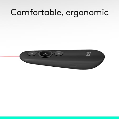 Logitech Wireless Presenter R500s PowerPoint Clicker with Laser Pointer