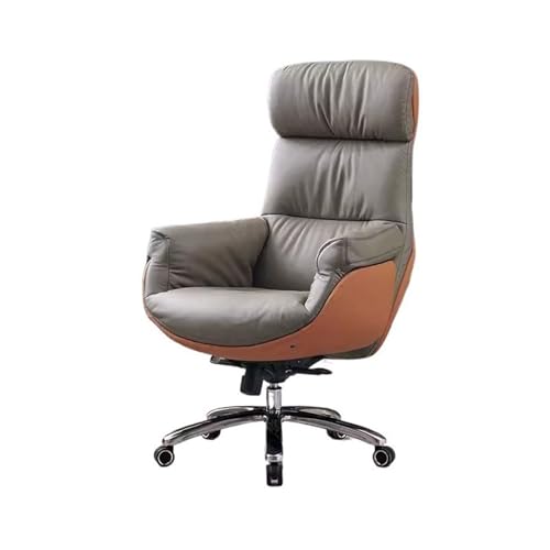 Ergonomic Office Chair Office Luxury Comfortable Seat Home Computer Chair Executive Chair Business Office Chair Reclining Nap Chair Desk Chair (Color : Gris)