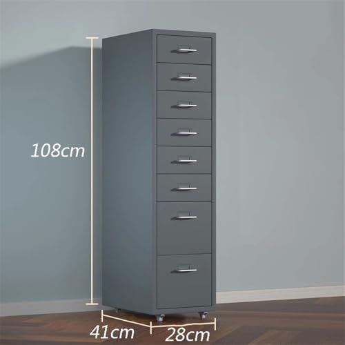 CAOJLjiaxiang-2012 File Cabinet 8 Layers of Large-Capacity Metal File Cabinet Multifunctional File Data Organizing Cabinet Office Storage Drawer Cabinet Office Cabinet(Pink)
