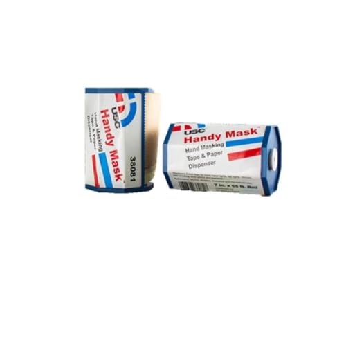 U.S. Chemical & Plastics Handy Mask Hand Masking Tape & Paper 15 Refills