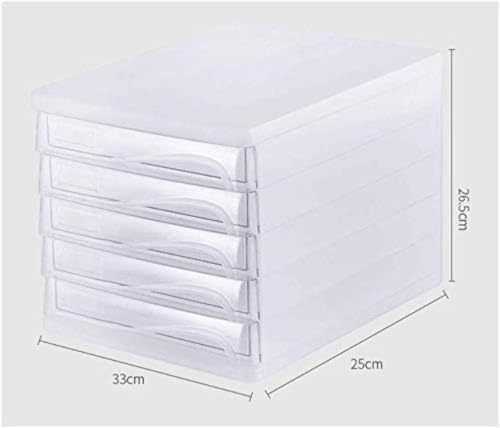 JDXQBLD Office Filing Storage File Cabinets Flat File Cabinets 5 Drawers Innovation Design White Office Organizer File Holder Desktop Manager Home Office Furn