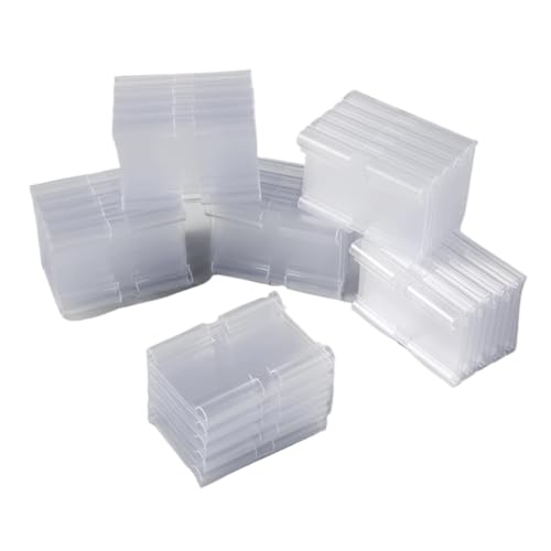 Reusable Transparent Shelf Label Holders Clip-on Price Tags for Supermarket Storage