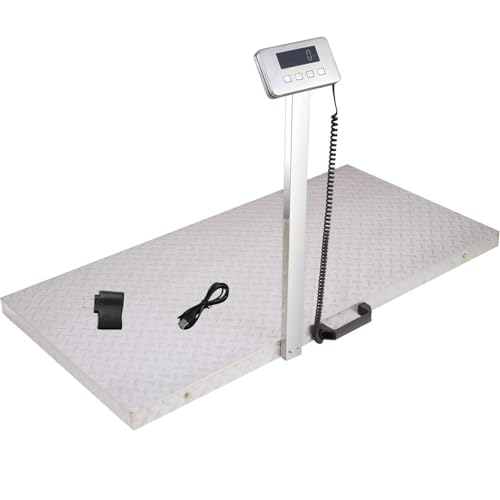Wixeeua Upgraded 1100lb Livestock Scale, 40"x20", Non-Slip Surface