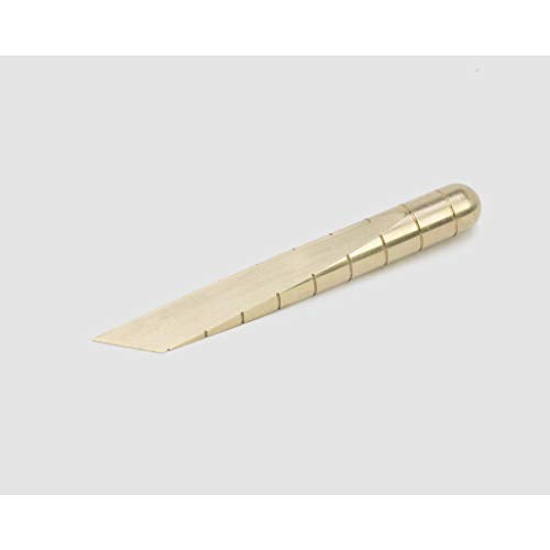 Craighill Desk Knife - Heavy Duty Multipurpose Tool for Precision Cutting, Letter Opener, Box Cutter, 5.25”, 4.5 oz - Brass
