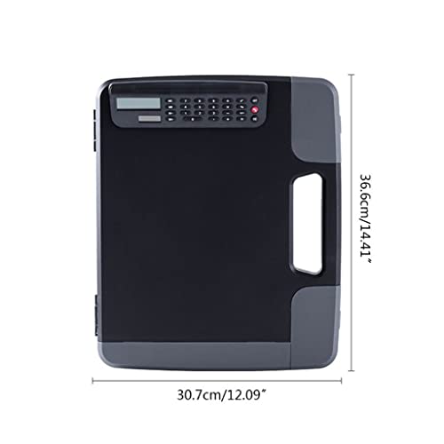 Clipboard Folder Portable A4 Files Document Clipboard Storage Case Organizer with Calculator Home