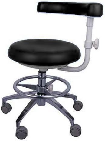 BONEW-Oral Office Stools Assistant's Stools Adjustable Mobile Chair PU Leather Black